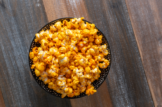 Sriracha Carrot Popcorn