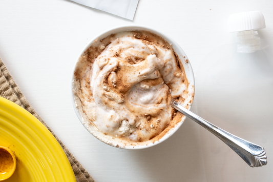 Chocolate Banana Yogurt In A Reusable Pouch