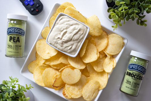French Onion Dip w/ Broccoli & Peas