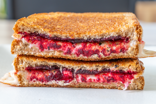 Balsamic Parmesan Beet Grilled Cheese