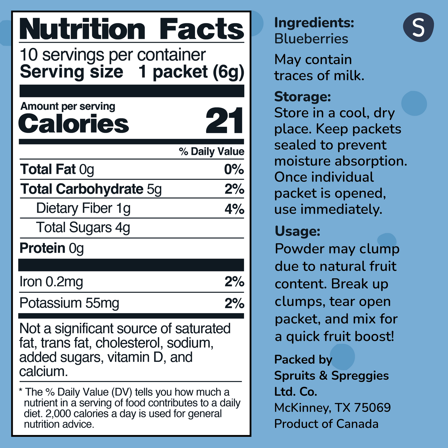 Blueberry Spruits